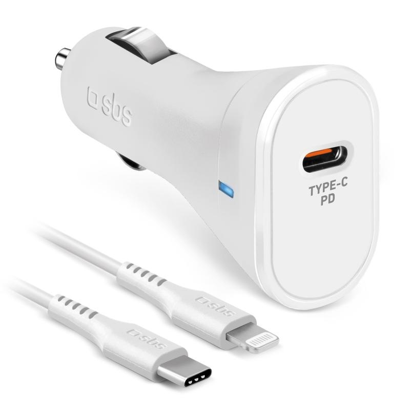 SBS Made for iPhone (MFi) car charger kit