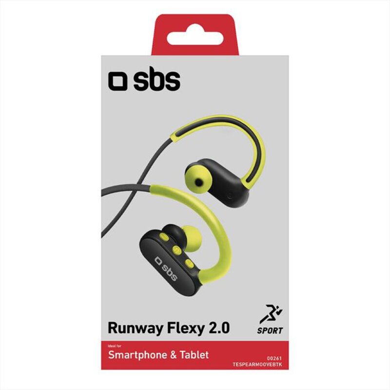 SBS Wireless Sport Earphones, Black - Image 2