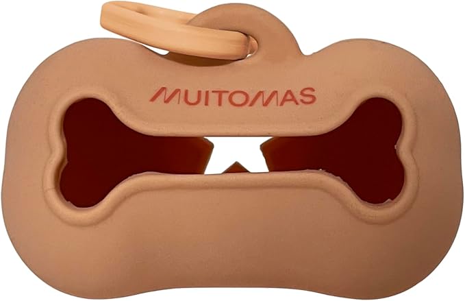 Muitomas Dog Bag Holder Peach Fuzzy
