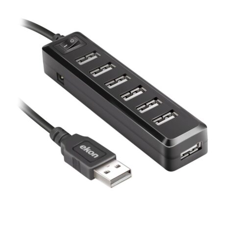 EKON Hub Usb 2.0, 7 In, USB included