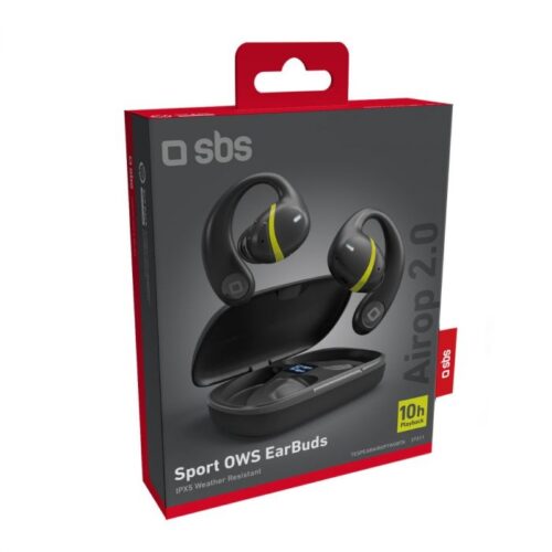 SBS TWS Air Conduction Twin Airop earphones, Black - Image 2