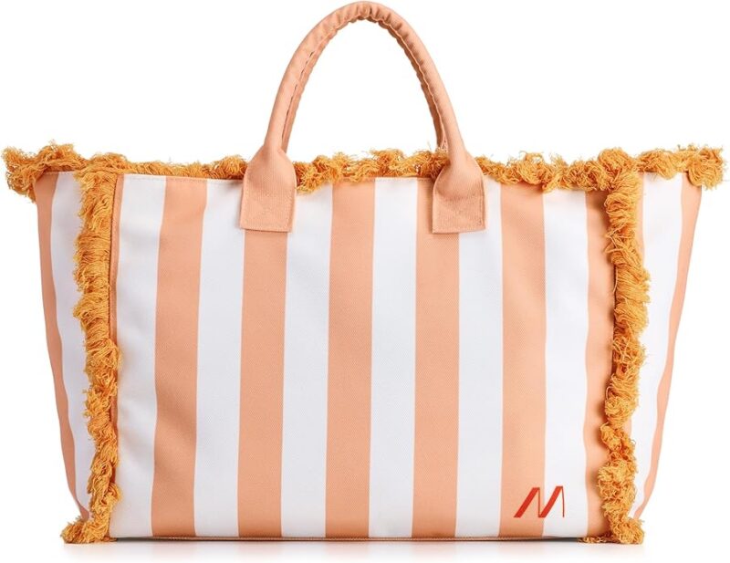 Muitomas Beach Bag Peach Fuzzy