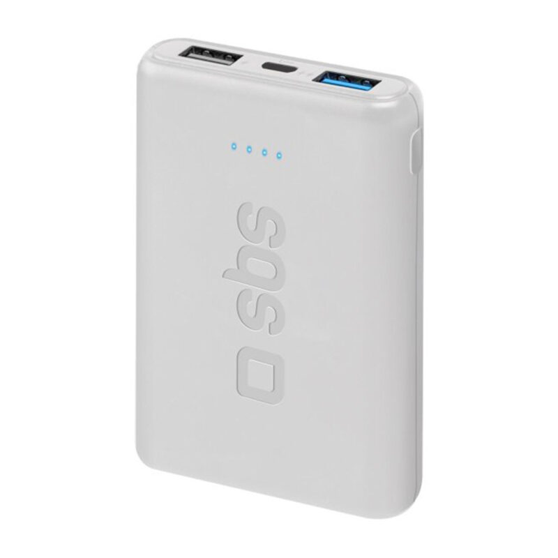 SBS 5000 mAh Pocket Power Bank White