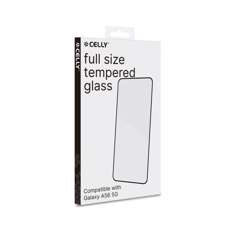 Celly Tempered Glass (Full Glass) for Samsung Galaxy A56 5G - Image 2