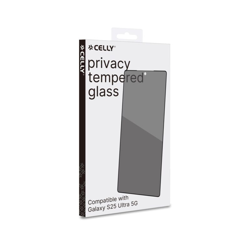 Celly Privacy 3D Glass for Samsung Galaxy S25 Ultra 5G Black - Image 2