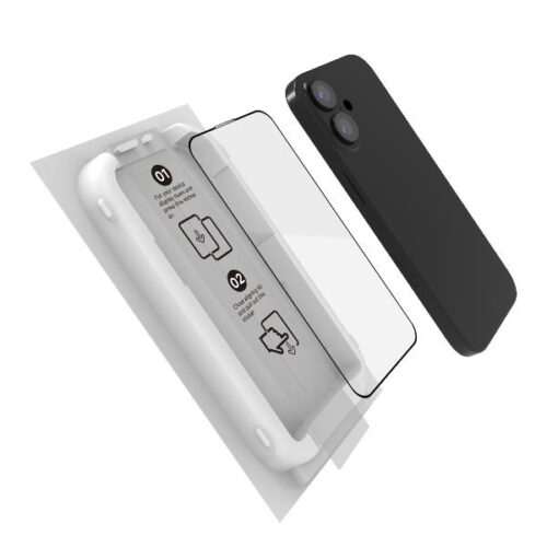 Celly Tempered Glass (Full Glass) (KIT) for Apple iPhone 17 - Image 2