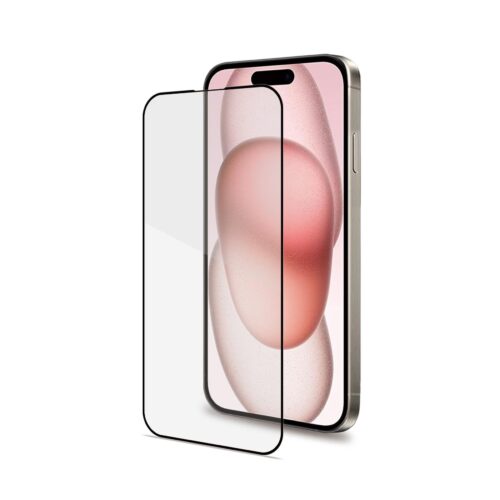 Celly Tempered Glass (Full Glass) for Apple iPhone 15