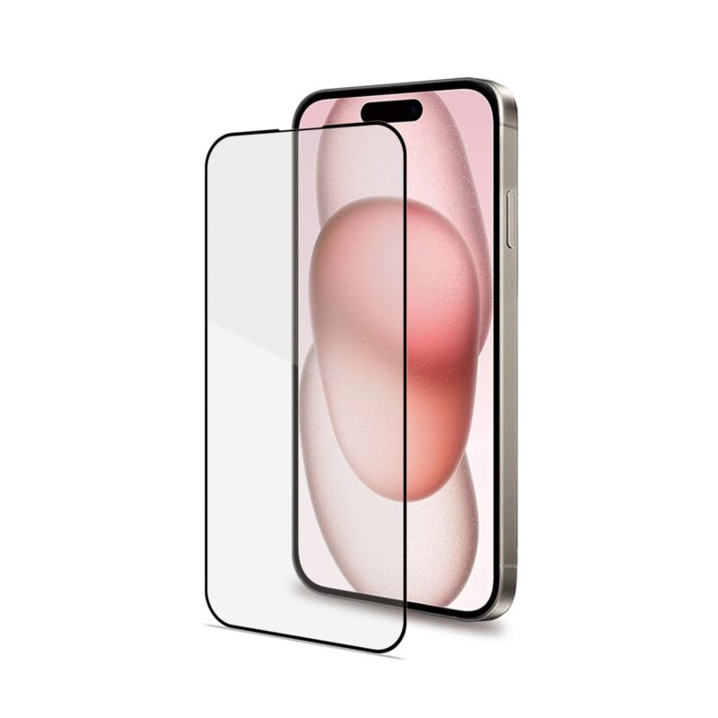 Celly Tempered Glass (Full Glass) for Apple iPhone 15