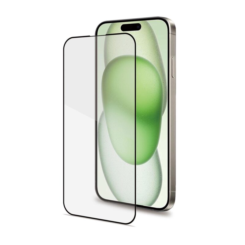 Celly Tempered Glass (Full Glass) for Apple iPhone 15 Plus