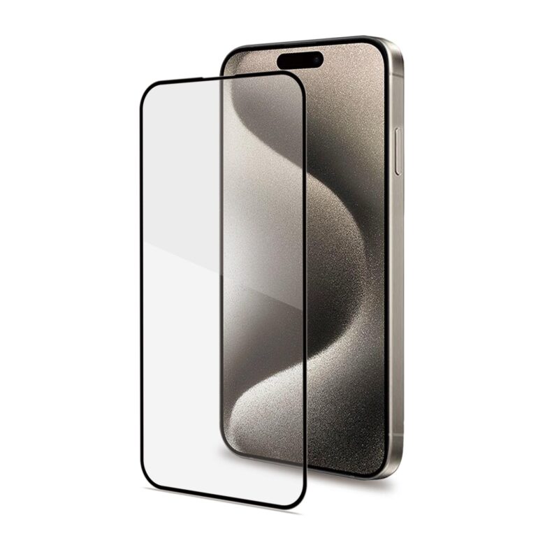 Celly Tempered Glass (Full Glass) for Apple iPhone 16 Plus