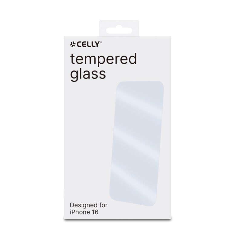 Celly Tempered Glass (Easy) for Apple iPhone 16 - Image 2