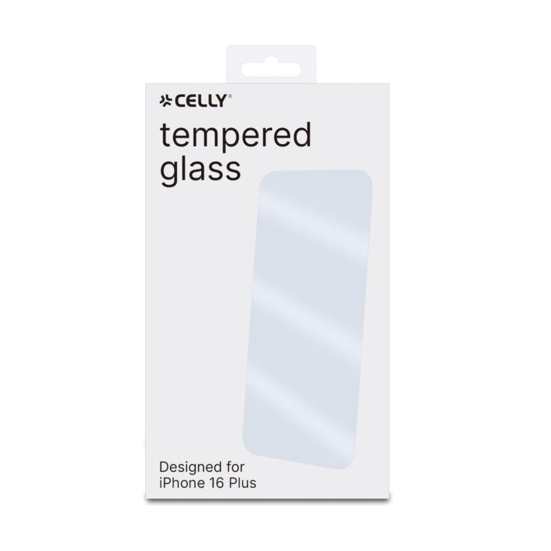 Celly Tempered Glass (Easy) for Apple iPhone 16 Plus - Image 2