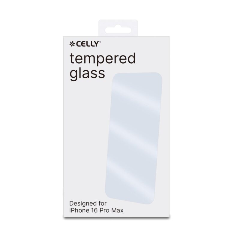 Celly Tempered Glass (Easy) for Apple iPhone 16 Pro Max - Image 2