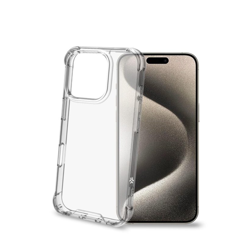 Celly Armor for Apple iPhone 16 Pro White Transparent