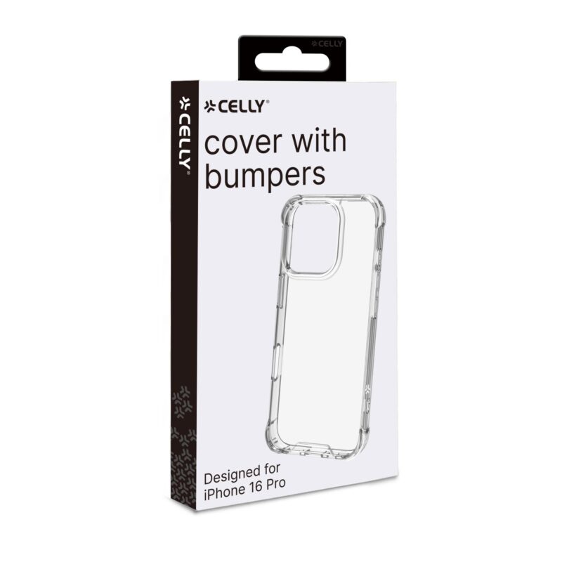 Celly Armor for Apple iPhone 16 Pro White Transparent - Image 2