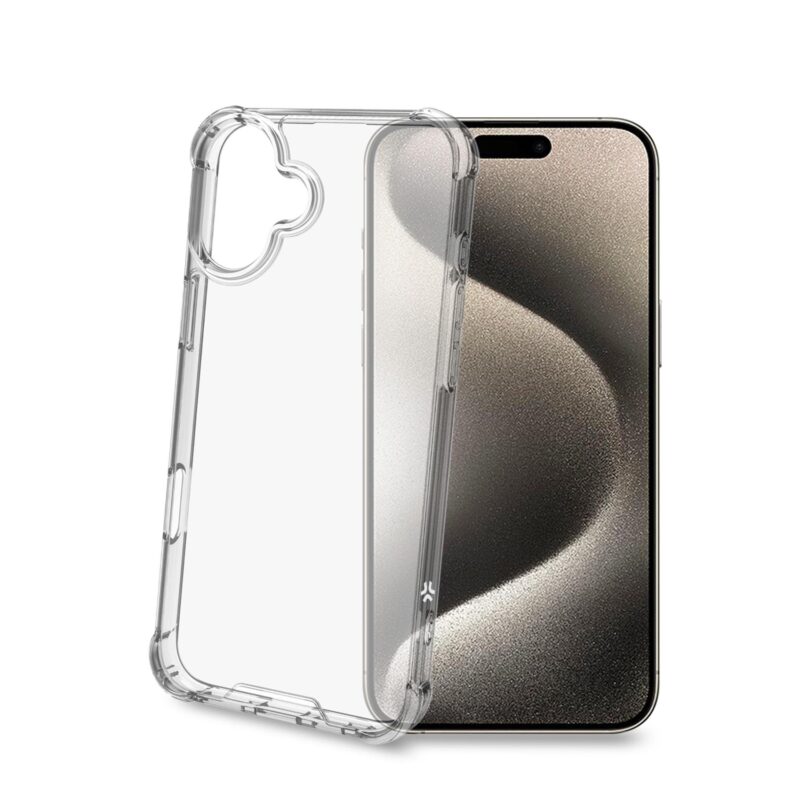 Celly Armor for Apple iPhone 16 Plus White Transparent