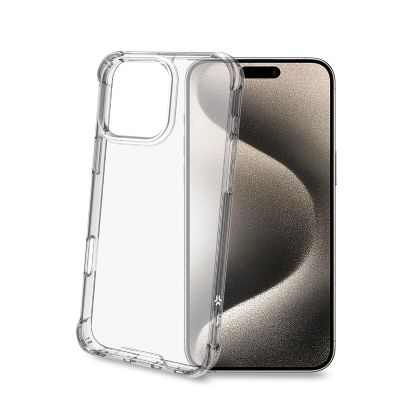 Celly Armor for Apple iPhone 16 Pro Max White Transparent