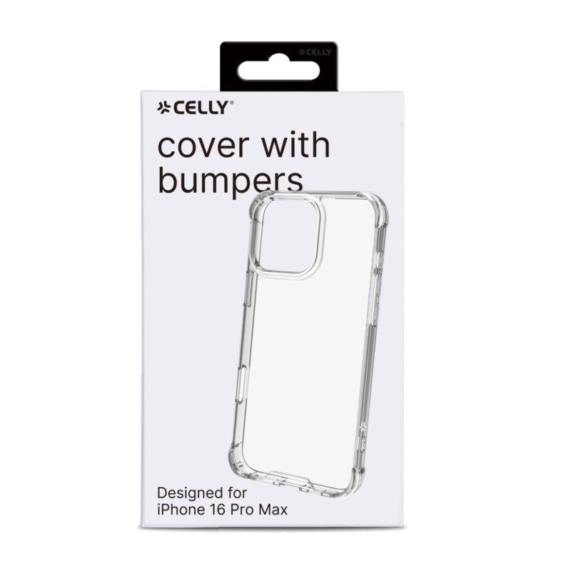 Celly Armor for Apple iPhone 16 Pro Max White Transparent - Image 2