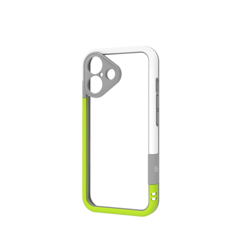 Celly Bumper Cover for Apple iPhone 16 White/Green - Image 2