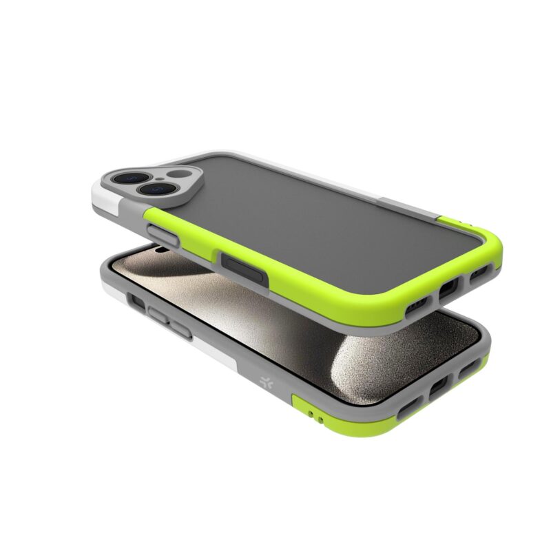 Celly Bumper Cover for Apple iPhone 16 White/Green - Image 3