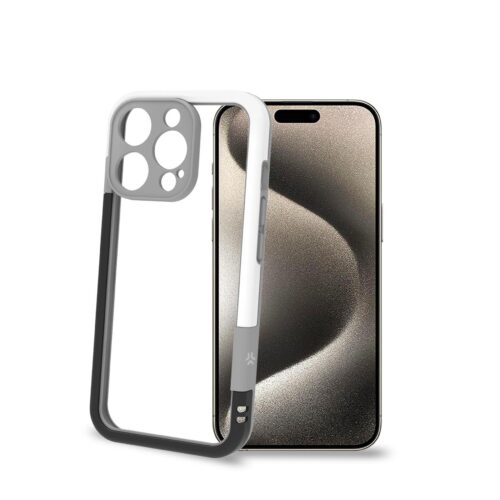 Celly Bumper Cover for Apple iPhone 16 Pro Black/White