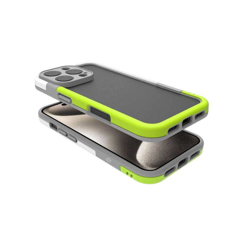 Celly Bumper Cover for Apple iPhone 16 Pro White/Green - Image 3