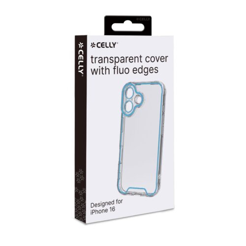 Celly TPU Cover Glow for Apple iPhone 16 Blue - Image 2