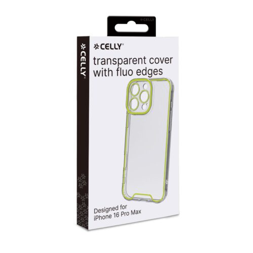 Celly TPU Cover Glow for Apple iPhone 16 Pro Max Yellow - Image 2