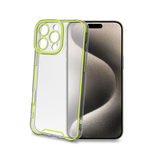 Celly TPU Cover Glow for Apple iPhone 16 Pro Max Yellow