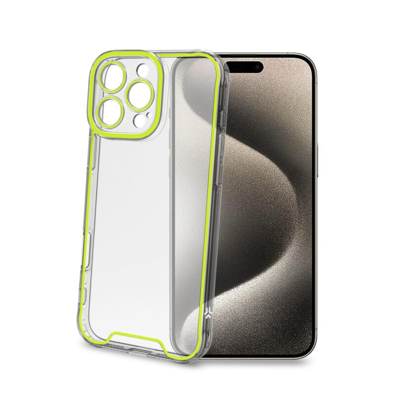 Celly TPU Cover Glow for Apple iPhone 16 Pro Max Yellow