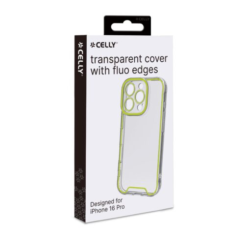 Celly TPU Cover Glow for Apple iPhone 16 Pro Yellow - Image 2