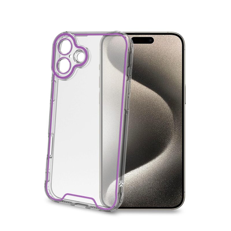 Celly TPU Cover Glow for Apple iPhone 16 Plus Purple