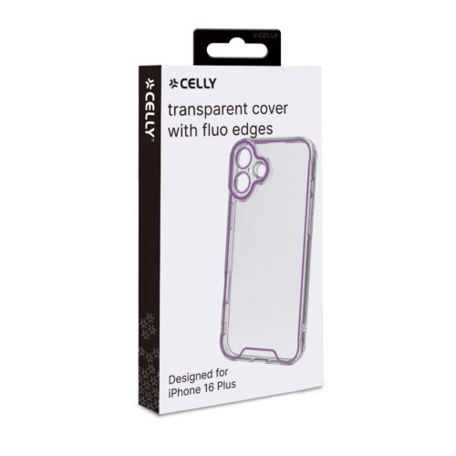 Celly TPU Cover Glow for Apple iPhone 16 Plus Purple - Image 2