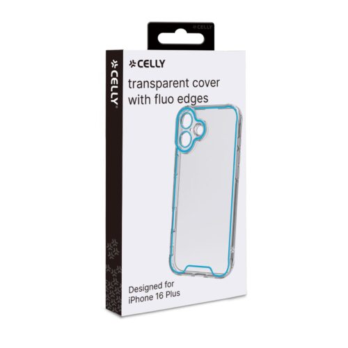 Celly TPU Cover Glow for Apple iPhone 16 Plus Blue - Image 2