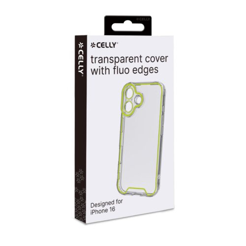 Celly TPU Cover Glow for Apple iPhone 16 Yellow - Image 2
