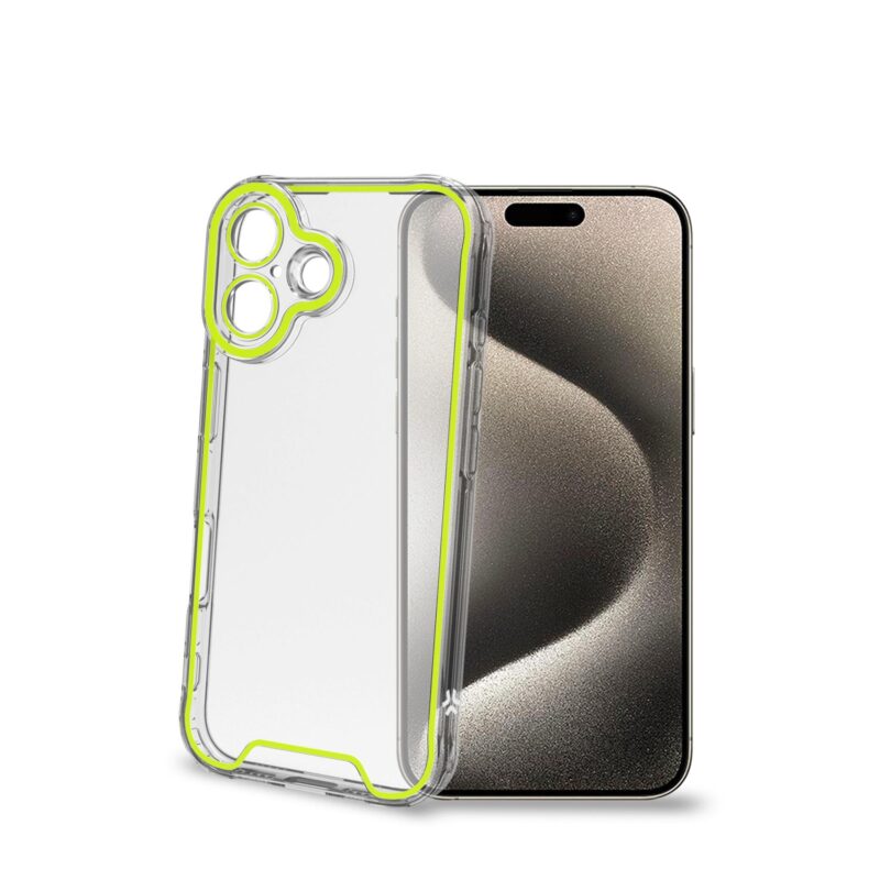 Celly TPU Cover Glow for Apple iPhone 16 Plus Yellow