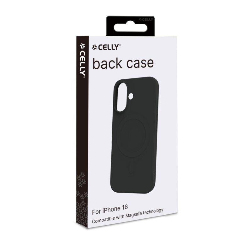 Celly Cromo with MAG for Apple iPhone 16 Black - Image 2