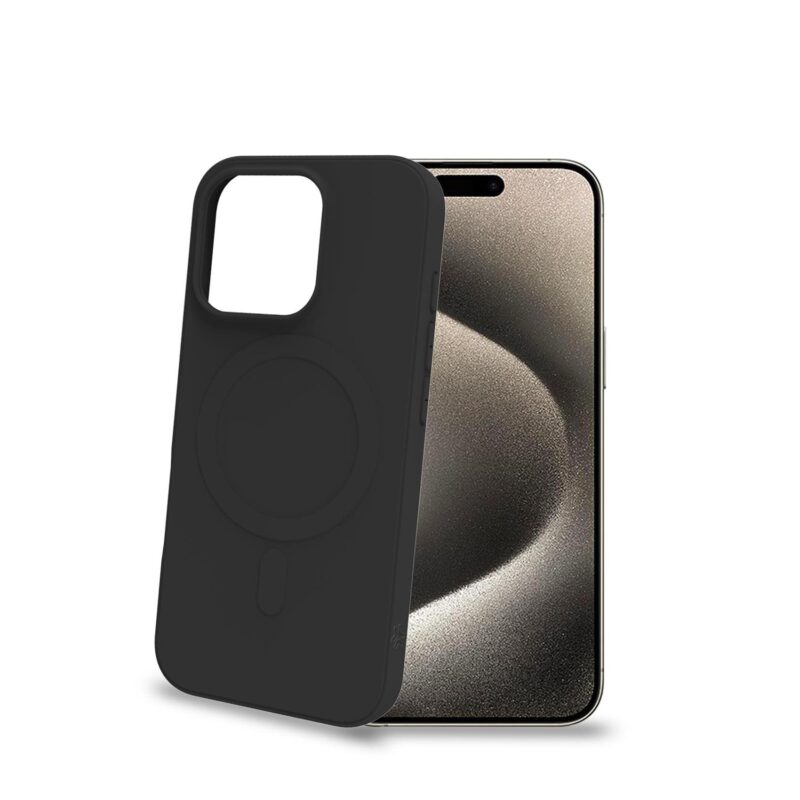 Celly Cromo with MAG for Apple iPhone 16 Pro Black
