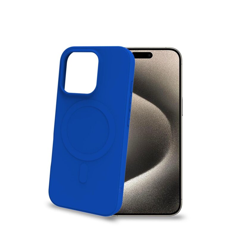 Celly Cromo with MAG for Apple iPhone 16 Pro Blue