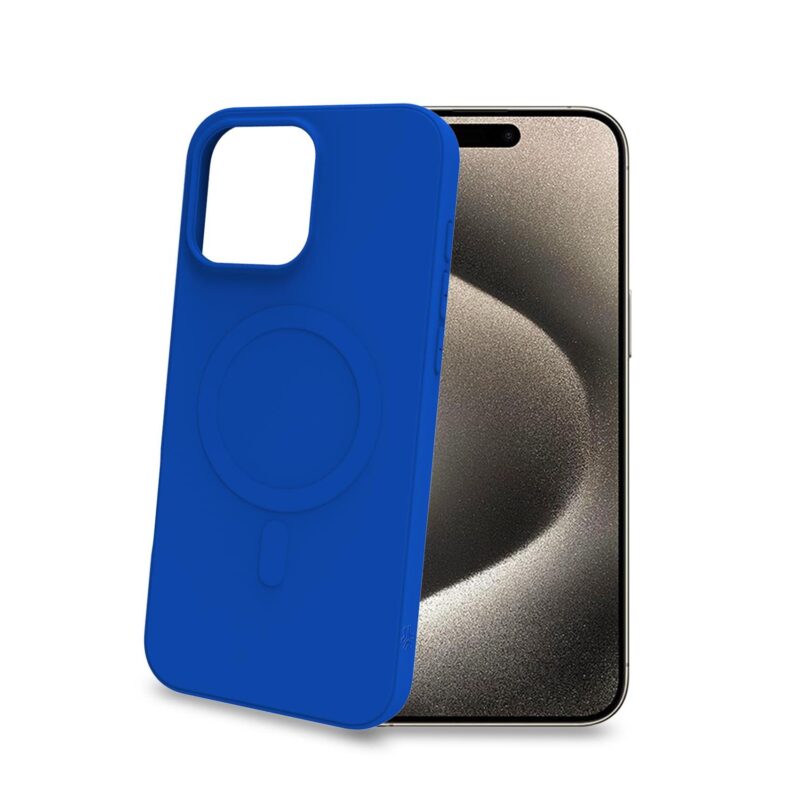 Celly Cromo with MAG for Apple iPhone 16 Pro Max Blue