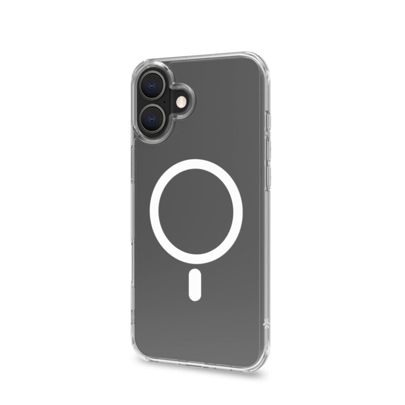 Celly TPU Cover with MAG for Apple iPhone 16 Plus White