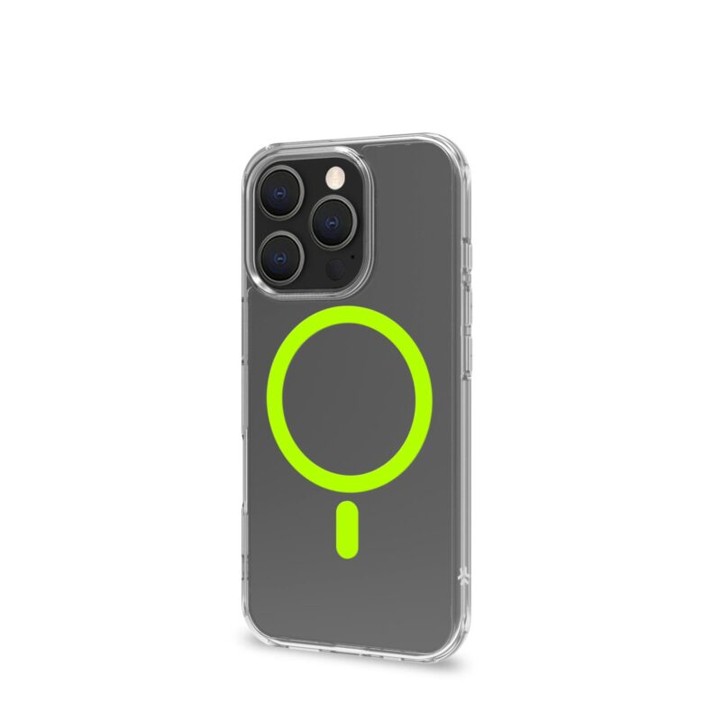 Celly TPU Cover with MAG for Apple iPhone 16 Pro Yellow