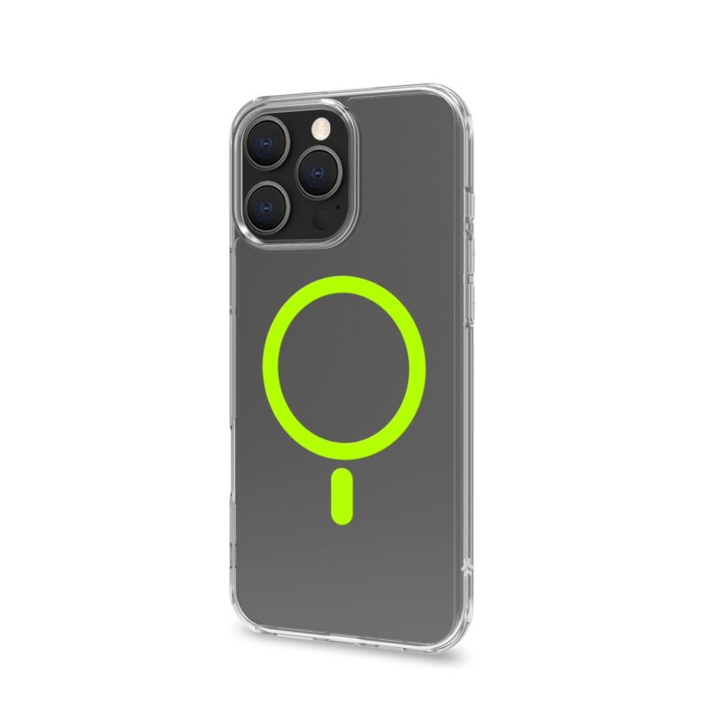 Celly TPU Cover with MAG for Apple iPhone 16 Pro Max Yellow