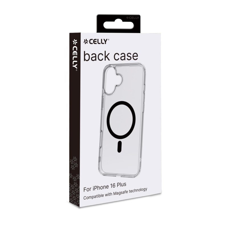 Celly TPU Cover with MAG for Apple iPhone 16 Plus Black - Image 2