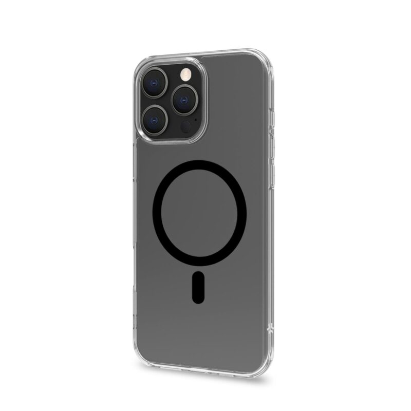 Celly TPU Cover with MAG for Apple iPhone 16 Pro Max Black