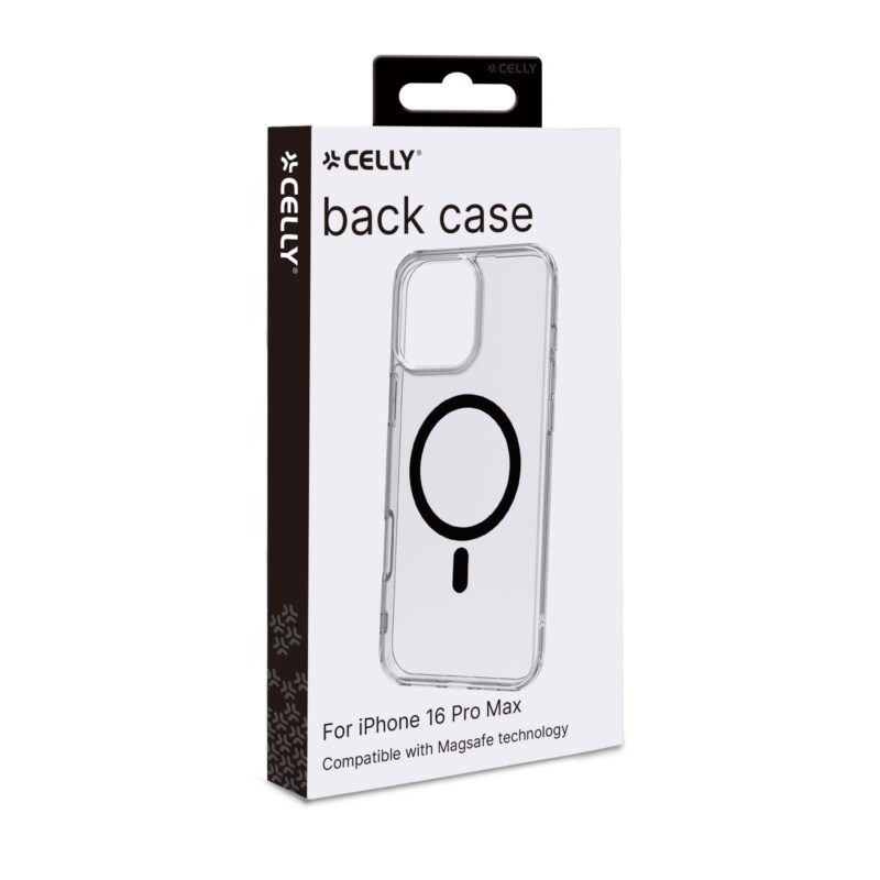 Celly TPU Cover with MAG for Apple iPhone 16 Pro Max Black - Image 2