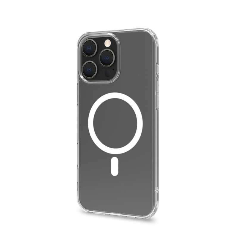 Celly TPU Cover with MAG for Apple iPhone 16 Pro Max White