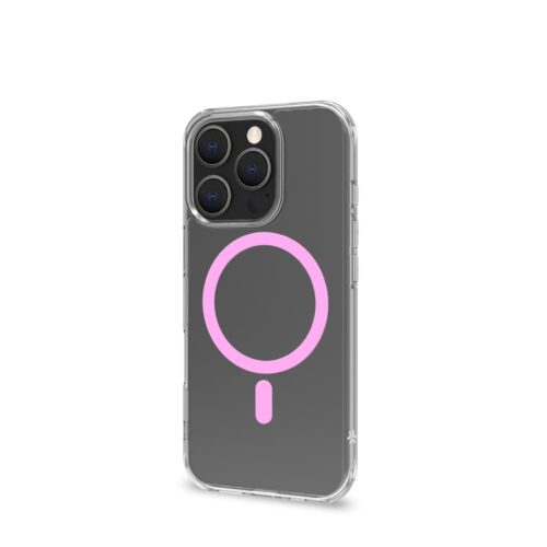 Celly TPU Cover with MAG for Apple iPhone 16 Pro Pink
