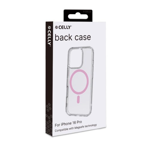 Celly TPU Cover with MAG for Apple iPhone 16 Pro Pink - Image 2