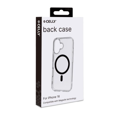 Celly TPU Cover with MAG for Apple iPhone 16 Black - Image 2
